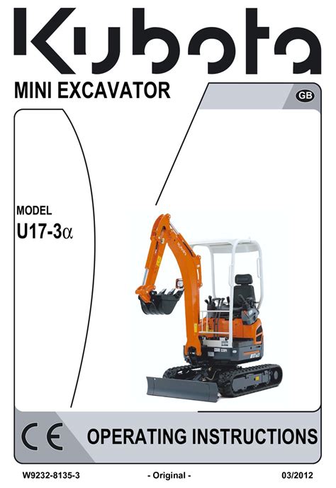 kubota u17 3a manual